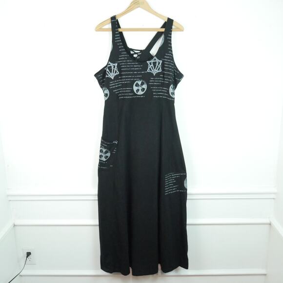Verillas Shield Maiden Maxi Dress XL Black Renaissance Faire Cosplay Medieval - Picture 1 of 12